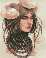 Malowanie po numerach - Diamentowa mozaika - Pochmurne myśli 40x50cm - Ideyka - miniaturka - grafika 1