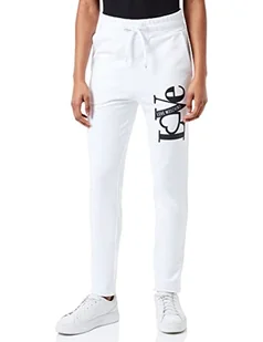 Love Moschino Damskie spodnie do joggingu o luźnym kroju, Optyczny biały, 40 - Spodnie damskie - miniaturka - grafika 1