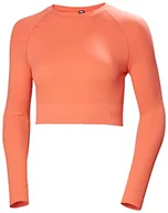 Koszulki i topy damskie - Helly Hansen W Allure bezszwowe Crop Ls Top XL Brzoskwiniowy Echo - miniaturka - grafika 1