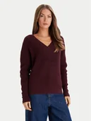 Swetry damskie - Morgan Sweter 252-MSTAR Bordowy Regular Fit - miniaturka - grafika 1