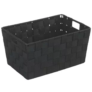 WENKO Koszyk WENKO Adria Black, czarny, 15x30x20 cm - Pojemniki na zabawki - miniaturka - grafika 1