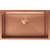 Zlewozmywaki - Mexen Trixo zlewozmywak stalowy 1-komorowy 750 x 440 mm, miedź - 6415751000-65 - miniaturka - grafika 1