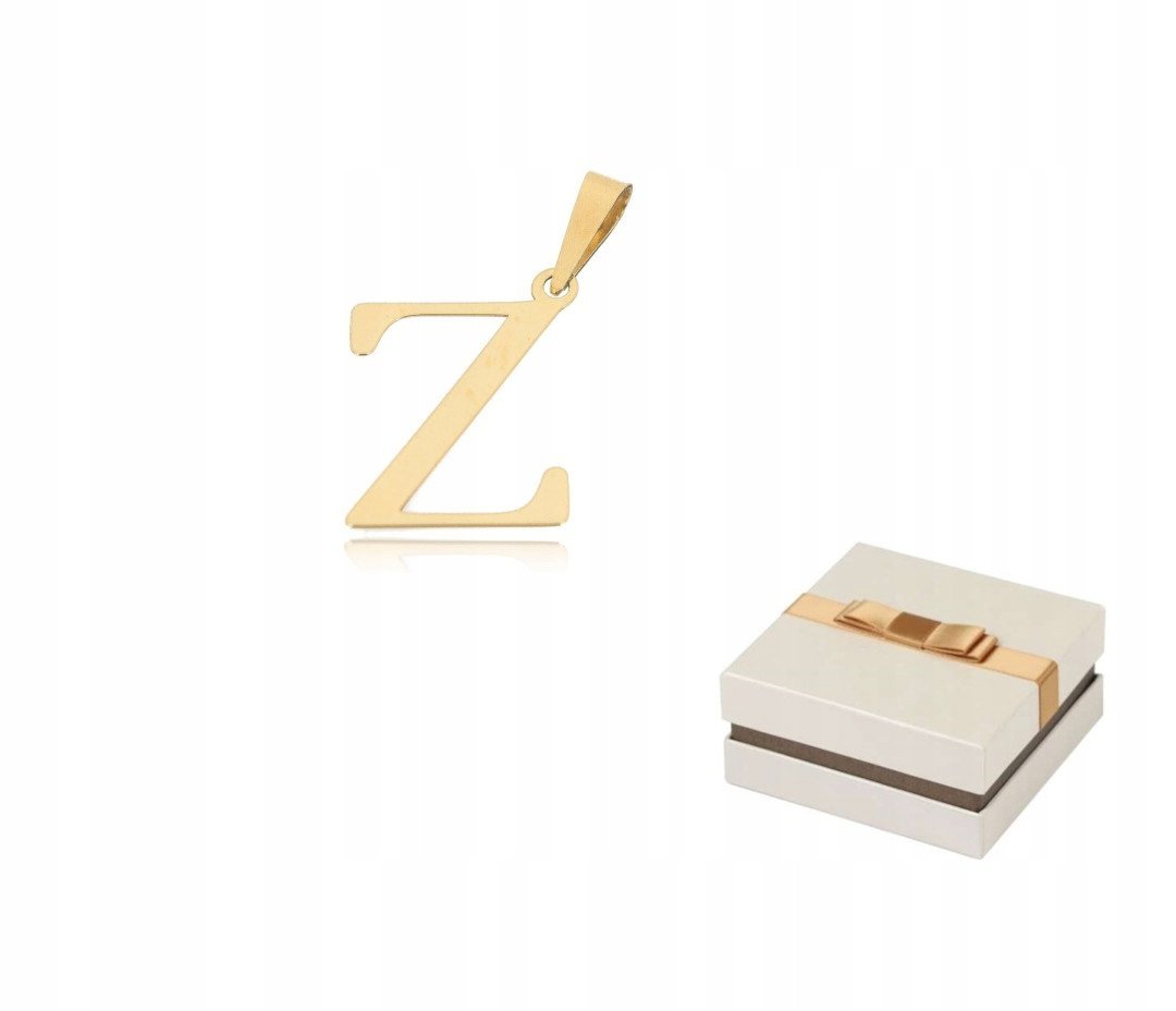Złoto 585 Złota Literka Z litera wisiorek zawieszka 14 karatów ZZ103