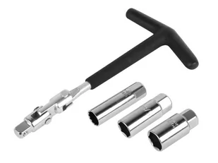 Klucz do świec zapłonowych z nasadkami 14mm, 16mm i 21mm - Narzędzia samochodowe - miniaturka - grafika 1
