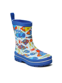 Buty dla dziewczynek - Helly Hansen Kalosze Jk Splash Print 11673 538-7 24 Niebieski - grafika 1