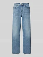 Spodnie damskie - Jeansy z szeroką nogawką z czystej bawełny model ‘HOPE’ - miniaturka - grafika 1