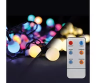 Oświetlenie świąteczne - Brilagi - LED RGBW Zewnętrzny łańcuch bożonarodzeniowy 100xLED/8 funkcji 15m IP44 + pilot - miniaturka - grafika 1