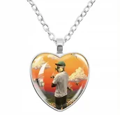 Wisiorki - Naszyjnik Wisiorek Tyler The Creator Flower Boy I Love Tyler Serce Prezent - miniaturka - grafika 1