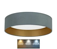 Lampy sufitowe - Brilagi - LED Plafon VELVET LED/24W/230V 3000/4000/6400K miętowy/złoty - miniaturka - grafika 1