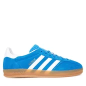 Sneakersy męskie - Sneakersy adidas Gazelle Indoor JI2061 Niebieski - miniaturka - grafika 1