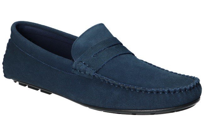 AMERICAN CLUB CY120 MODNE ELEGANCKIE LEKKIE SKÓRZANE MOKASYNY PÓŁBUTY BUTY MĘSKIE NV 45