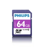 Karty pamięci - Philips 64 GB SDXC, memory card purple, Class 10, UHS-I U1 FM64SD55B/10 - miniaturka - grafika 1