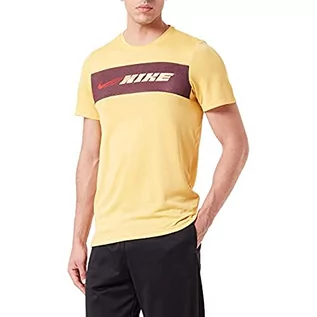 Koszulki męskie - NIKE Koszulka męska Dry Superset, Rozbłysk słoneczny/impuls cytrynowy, M - grafika 1