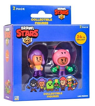 BRAWL STARS Zestaw 2 Figurek Kolekcjonerskich Shelly i Rosa