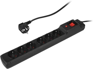 Blow 98-400# Filtr sieciowy 1,5m m6 czarny - Listwy zasilające - miniaturka - grafika 1