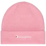 Czapki damskie - Czapka zimowa Champion Beanie Cap 806064 różowy - miniaturka - grafika 1
