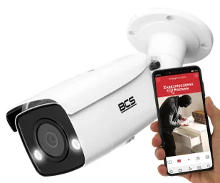 Kamera nocna BCS-V-TIP54FCL6-Ai2 4MPx NightColor 24h/7 Analityka IR60 MicroSD - Kamery IP - miniaturka - grafika 1