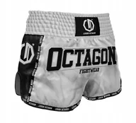 Kimona, stroje i obuwie - Octagon Spodenki Muay Thai Legion Future Premium Srebrne S - miniaturka - grafika 1
