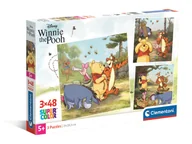 Puzzle - Puzzle 3 x 48 elementów. Super kolor. Winnie The Pooh - miniaturka - grafika 1