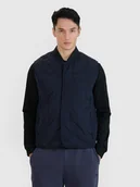 Kurtki męskie - 4F Bezrękawnik ze stójką męski - czarny L - miniaturka - grafika 1