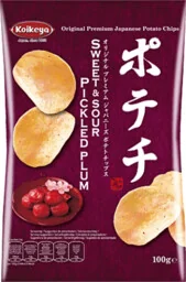 Chipsy ziemniaczane Potechi Umeboshi 100g - Koikeya - Kuchnie świata - miniaturka - grafika 1