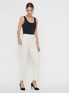 Vero Moda Spodnie w kolorze kremowym - Spodnie damskie - miniaturka - grafika 1