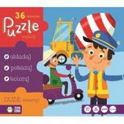 Puzzle - Puzzle 36 el. Pojazdy Zielona Sowa - miniaturka - grafika 1