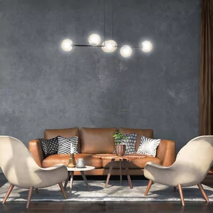 Emibig ROSSI 6 BL MIODOWY 876/6 lampa wisząca 6x40W/E14 IP20 876/6 - Lampy sufitowe - miniaturka - grafika 2