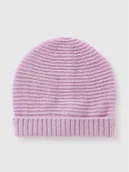 Czapki damskie - Benetton Czapka w kolorze fioletowym - miniaturka - grafika 1