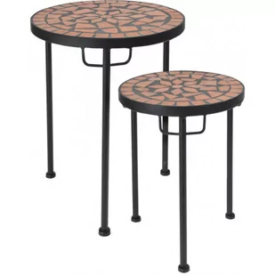 Zestaw dwóch stolików z mozaikowym blatem - Tagis - Stoły ogrodowe - miniaturka - grafika 1
