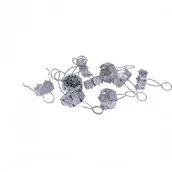 Ozdoby bożonarodzeniowe - Zawieszki do bombek 12mm srebrne ZAW12-2 BREWIS - miniaturka - grafika 1