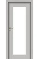 Drzwi wewnętrzne - Pol-Skone Dzwi Wewnętrzne Z Szybą Sedo W01 Platino - miniaturka - grafika 1