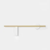 Lampy ścienne - Aldex Trevo Lewy kinkiet 1-punktowy mosiądz/biały 1097C40 - miniaturka - grafika 1