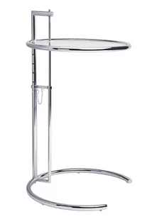 King Home Stolik GREY chromowany - metal, szkło GT-08 - Ławy i stoliki kawowe - miniaturka - grafika 1