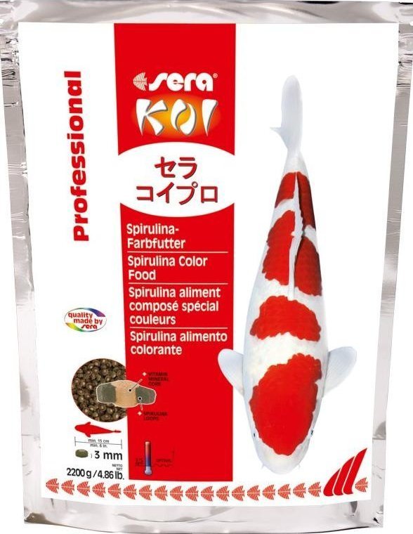 Sera Koi Professional Spirulina Color Food 2.200 g - pokarm profesjonalny