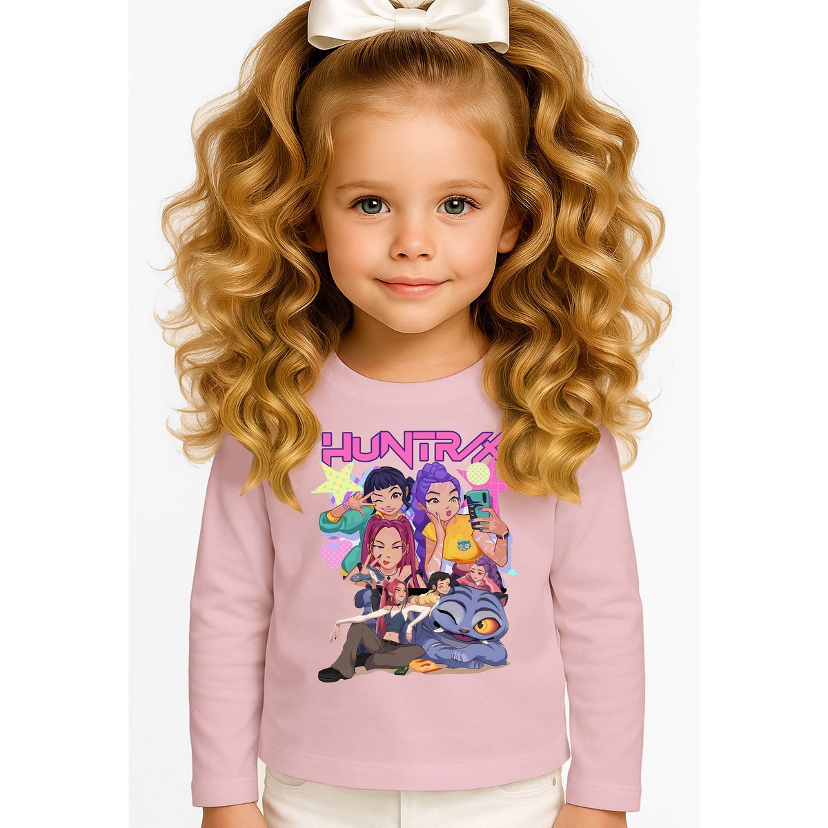 BLUZKA DZIECIĘCA KPOP DEMON HUNTERS HUNTRIX DLA DZIECKA 104-110