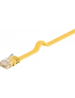 Patchcordy - Kabel Lan Patchcord Cat 6 U/utp Płaski żółty 1,5m - miniaturka - grafika 1