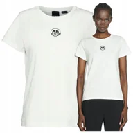 Koszulki i topy damskie - PINKO koszulka damska tshirt PREMIUM logo biała wyszczuplająca ŁADNA PINKO koszulka damska tshirt PREMIUM logo biała wyszczuplająca ŁADNA r.XL - miniaturka - grafika 1