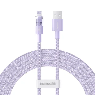 Kabel Baseus Gem 2.4A 2m (fioletowy) - Kable USB - miniaturka - grafika 1