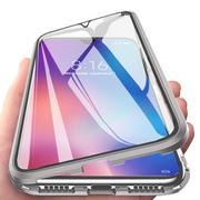 Etui i futerały do telefonów - Samsung Etui Magnetyczne Front+Back do Galaxy Note 20 (Srebrne) - miniaturka - grafika 1