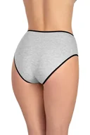 Majtki damskie - Vivisence 4017 3-pack j.szary XL Majtki wysokie figi - miniaturka - grafika 1