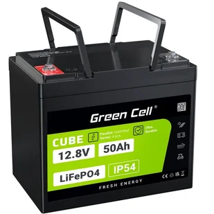 Green Cell CUBE Akumulator LiFePO4 50Ah 12V/12.8V 640Wh LFPGC12V50AH - Akumulatory ogólnego zastosowania - miniaturka - grafika 1