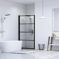 Ścianki i drzwi prysznicowe - vidaXL Drzwi prysznicowe, hartowane szkło, 100x178 cm - miniaturka - grafika 1