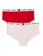 Majtki damskie - Tommy Hilfiger Figi dziewczęce, Primary Red/Pale Pink, 8/10/2020 - miniaturka - grafika 1