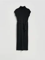 Sukienki - Reserved - Sukienka z domieszką wełny - czarny - miniaturka - grafika 1