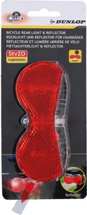 Lampka rowerowa tylna LED baterie odblask DUNLOP - Lampki rowerowe - miniaturka - grafika 3