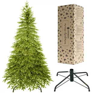 sztuczne choinka 220 cm świerk PE drzewko świąteczne - Choinki sztuczne choinka 220 cm świerk PE drzewko świąteczne - Choinki - miniaturka - grafika 1