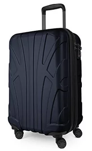 SUITLINE SUITLINE - Bagaż podręczny walizka na kółkach, walizka na kółkach, zestaw walizek, 4 kółka, TSA (S, M i L), granatowy (niebieski) - S20-S8801M-DB S20-S8801M-DB - Walizki - miniaturka - grafika 1