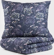 Łóżka - HOMLA Pościel LORRET z mikrofibry granatowa w kwiatki 140x200 + 1*70x80 cm - miniaturka - grafika 1