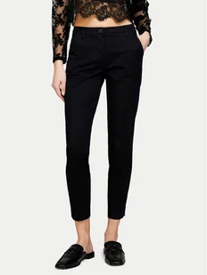 Sisley Chinosy 4BYW55AH6 Czarny Regular Fit - Spodnie damskie - miniaturka - grafika 1